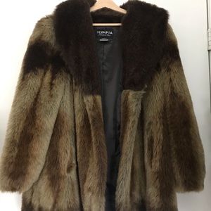 Olympia limited Inc. Faux Fur Vintage Coat